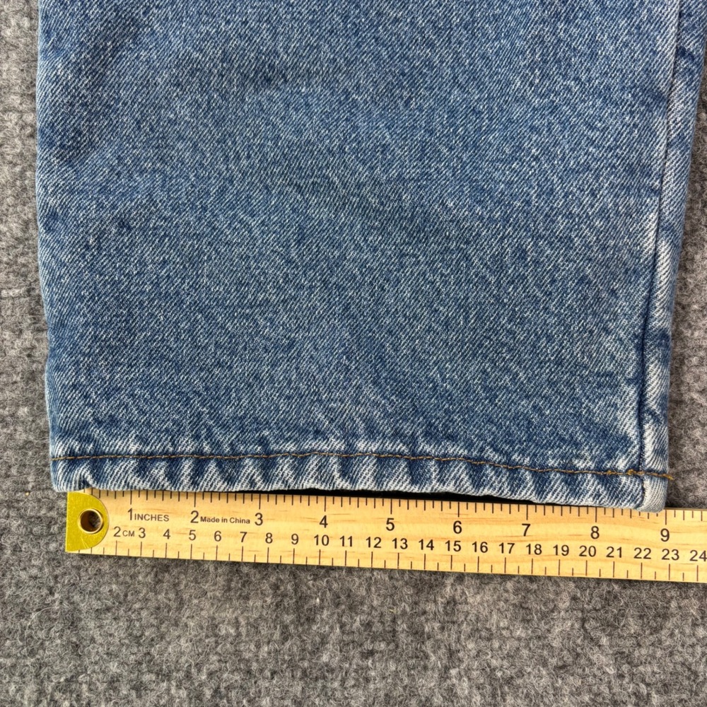 LL Bean Mens Double L Fleece Lined Jeans Denim Relaxed Fit Straight Leg 40x30 - Picture 7 of 10
